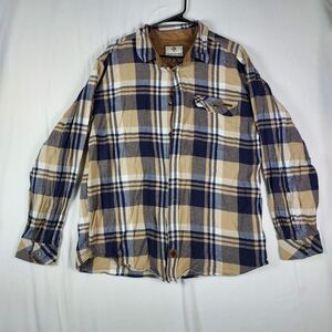 Legendary Whitetails XL Men Plaid Flannel Shirt 100% Cotton Outdoor